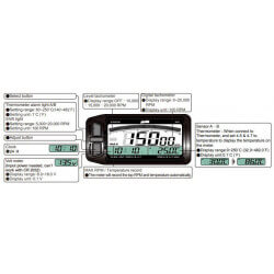 Polini tachometer with 2 temperature sensors • Motorkit