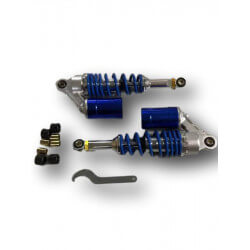 Amortisseurs à gaz réglables 285mm bleu • Motorkit