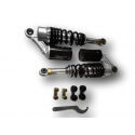 Black gas shock absorbers - 285mm - adjustable | Motorkit