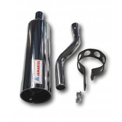 Silencieux Honda MT chromé, rond • Motorkit