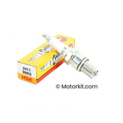 Spark plug NGK B8ES long thread for 2 stroke engines • Motorkit