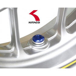 Kitaco ultra short tubeless valves - blue • Motorkit
