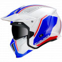 Casque STREETFIGHTER MT modulable bleu-blanc-rouge | Motorkit