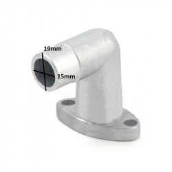 Inletpipe Puch Maxi for Dellorto SHA 15/16mm • Motorkit