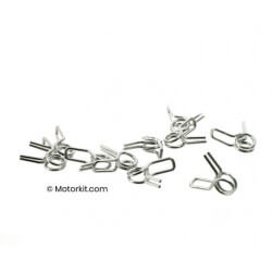 Set de 10 clips de tuyau de dépression 5mm • Motorkit