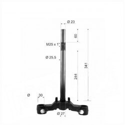 Té de fourche Nitro / Aerox / Next avant 2004 • Motorkit