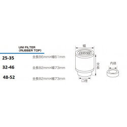 Luchtfilter Uni schuim KITACO • Motorkit