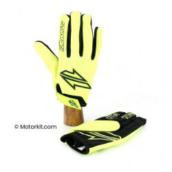 Gants Swap's TT jaune fluo Homologués CE KP1 • Motorkit