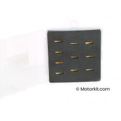 Kit gicleurs ralenti Mikuni VM TM de 0.125 à 0.35 boisseau rond • Motorkit