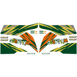 Autocollant Stickers set Honda wallaroo Vert Jaune orange reproduction • Motorkit