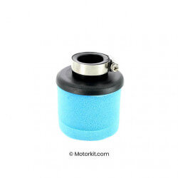 Filtre à air mousse Motorkit - 35mm - bleu • Motorkit