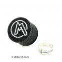 Motorkit foam luchtfilter - 35mm - zwart  | Motorkit