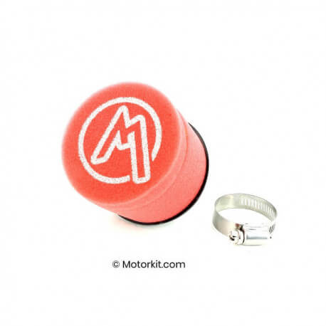Filtre à air mousse Motorkit - 35mm - rouge