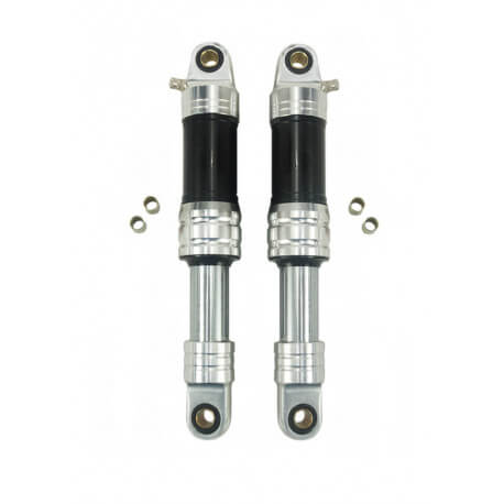 Paire d'amortisseurs pneumatiques 280mm alu et noir