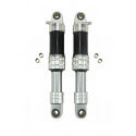 Paire d'amortisseurs pneumatiques 280mm alu et noir | Motorkit