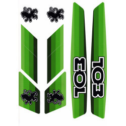 Autocollants - Stickers Decal Peugeot 103 SP - MVL vert  • Motorkit