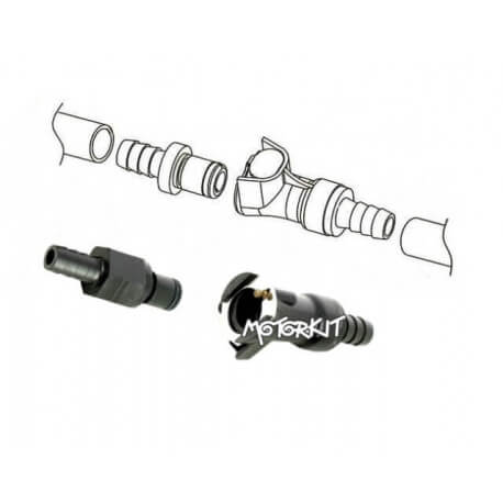 Easy and automatic fuel connection 6 or 8mm