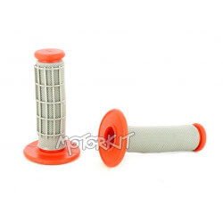 Handle grips set red-grey • Motorkit