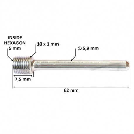 Axe de plaquettes de frein Kymco Agility Vitality RS - 65mm