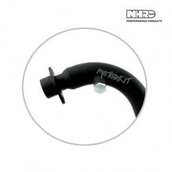 Pot d'échappement NHRC passage bas tube noir pour Dax Zenhua / Skyteam + O2 • Motorkit
