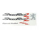 Kit autocollants Peugeot Speedfight 2 Rouge - noir | Motorkit