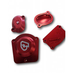 Jeu de caches culasse TB V2 CNC rouge • Motorkit