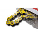 Chain yellow  / chrome 420 - 134L    | Motorkit