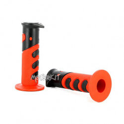 Handgrip Cross Black / red • Motorkit