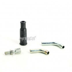 Jeu de Coudes courts 70° pour câble de carburateur Dellorto • Motorkit