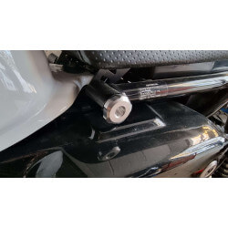 Bouchon de chassis et vis de selle Kitaco Monkey 125 JB02 JB03 aluminium • Motorkit