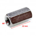 Long nut M7 x 22mm | Motorkit