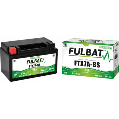 Batterie gel Fulbat SLA NTX7A / YTX7A-BS / CTX7A-BS / FTX7A-BS 12V 6A/h 151x87x93mm