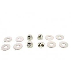 Set d'écrous borgnes et rondelles d'amortisseur chromé 10 x  1.25 pour Dax Skyteam Zhenhua... • Motorkit