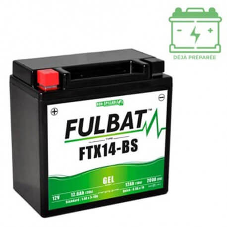 Gelbatterij Fulbat FTX14-BS / YTX14-BS / CBX14-BS