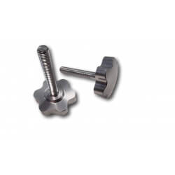 Vis - Molettes de guidon Dax - Monkey modèle "trèfle" • Motorkit