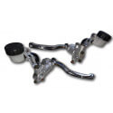 Pair of universal double hydraulic radial clutch - brake levers  | Motorkit