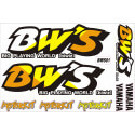 Stickers Autocollants Yamaha BW'S BIG PLAYING WORLD Blanc Jaune Orange | Motorkit