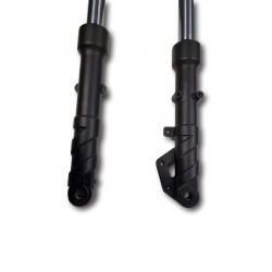 Fourche hydraulique 31mm noire avec frein à disque Dax Skyteam • Motorkit