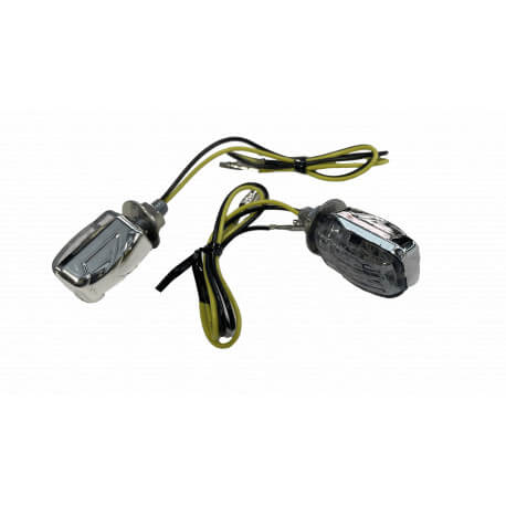 Clignotants mini-carré 6 leds chromé Clignotants mini-carré 6 leds chromé