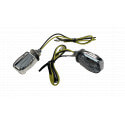 Clignotants mini-carré 6 leds chromé | Motorkit