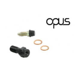 Vis de banjo noire OPUS M10 x 1.25 avec purgeur • Motorkit