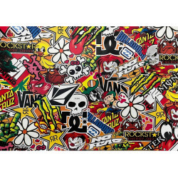 Planche de stickers Bombing 35 x 50cm • Motorkit