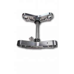 Tés de fourche aluminium pour tubes 30mm Monkey wide 200mm • Motorkit