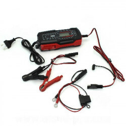 Chargeur batterie 6V -12V 1A - homologué Lipo ou acide - automatique • Motorkit