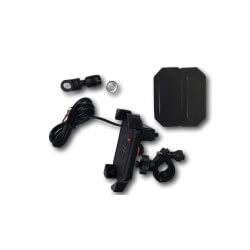 Support smartphone avec chargeur USB pour scooters et motos • Motorkit