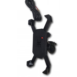 Support smartphone avec chargeur USB pour scooters et motos • Motorkit
