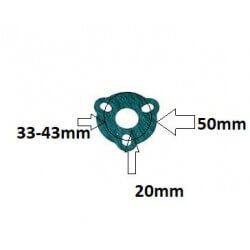 Joint de silencieux 3 trous universel • Motorkit
