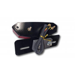 Feu arrière Hypermotard Led rouge avec platine noire • Motorkit