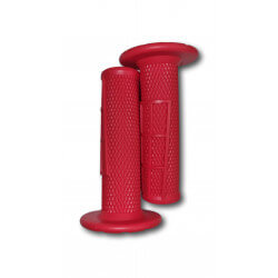 Paar Nibbi Soft touch handvatten rood • Motorkit