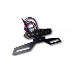 Diamond tail light with 6 red LEDs and smoke lens • Motorkit